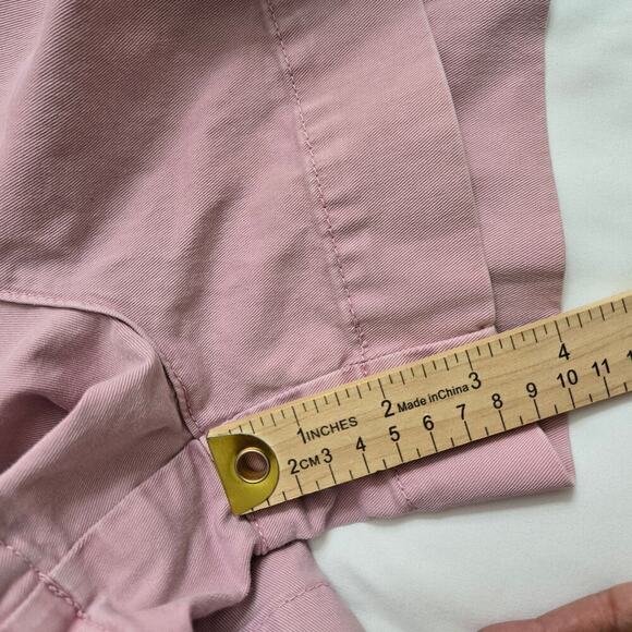 TED BAKER OWTIS Pink Owtis Relaxed-fit High-rise Cotton-blend Utility Shorts 4 - Picture 11 of 12